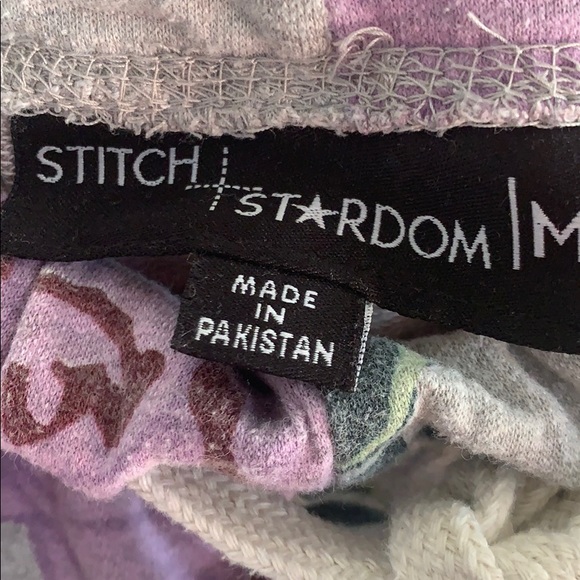 2 piece SET! Floral Jogger+Cropped Hoodie M - Picture 5 of 6